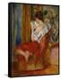 La liseuse-reading woman, around 1900. Oil on canvas, 56 x 46 cm.-Pierre-Auguste Renoir-Framed Stretched Canvas