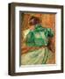 La Liseuse Verte-Pierre-Auguste Renoir-Framed Art Print