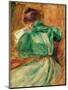 La Liseuse Verte-Pierre-Auguste Renoir-Mounted Art Print