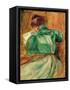 La Liseuse Verte-Pierre-Auguste Renoir-Framed Stretched Canvas
