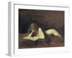 La Liseuse-Jean-Jacques Henner-Framed Giclee Print