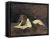 La Liseuse-Jean-Jacques Henner-Framed Stretched Canvas