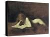 La Liseuse-Jean-Jacques Henner-Stretched Canvas