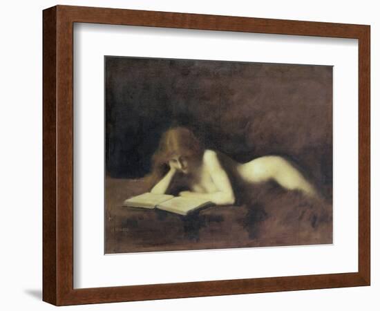 La Liseuse-Jean-Jacques Henner-Framed Giclee Print