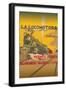 La Locomotora Oranges-null-Framed Art Print