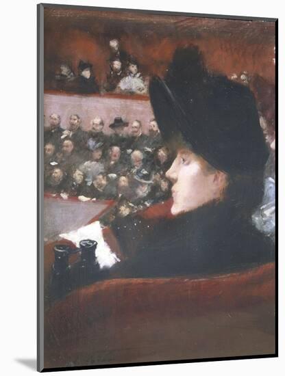 La Loge-Jean-Louis Forain-Mounted Giclee Print