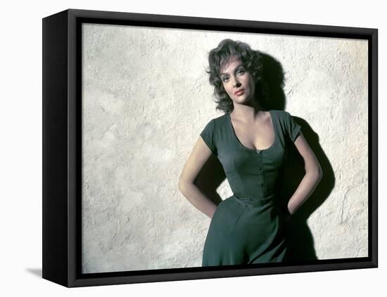 La loi (THE LAW) by Jules Dassin with Gina Lollobrigida, 1959 (photo)-null-Framed Stretched Canvas