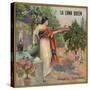 La Loma Queen Brand - California - Citrus Crate Label-Lantern Press-Stretched Canvas