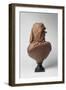 La Lorraine, 1872-75 (Painted Terracotta)-Auguste Rodin-Framed Giclee Print