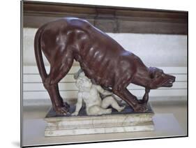 La Louve de Rome allaitant Rémus et Romulus ; d'après l'Antique (pastiche)-null-Mounted Giclee Print