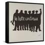 La lutte continue-null-Framed Stretched Canvas
