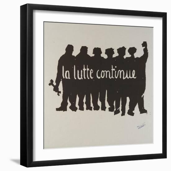 La lutte continue-null-Framed Giclee Print