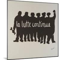 La lutte continue-null-Mounted Giclee Print