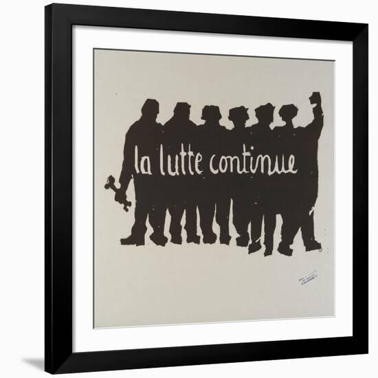 La lutte continue-null-Framed Giclee Print
