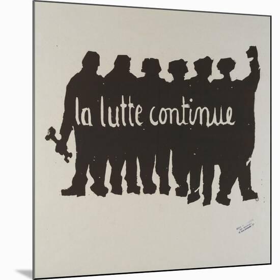 La lutte continue-null-Mounted Giclee Print
