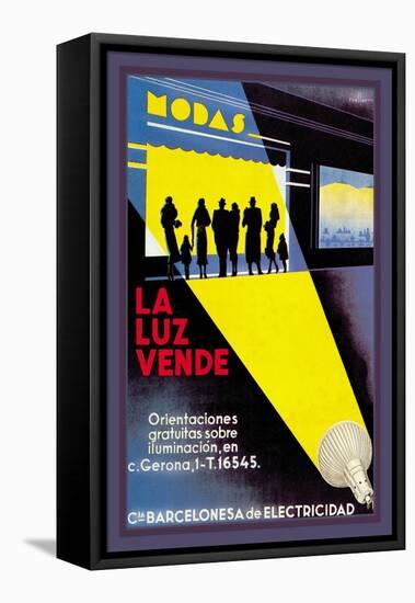 La Luz Vende-J. Cuellar-Framed Stretched Canvas