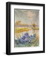 La Lys - de Leie, c. 1902-Emile Claus-Framed Giclee Print