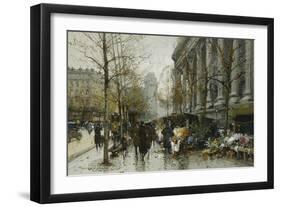 La Madelaine, Paris-Eugene Galien-Laloue-Framed Premium Giclee Print