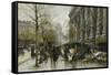 La Madelaine, Paris-Eugene Galien-Laloue-Framed Stretched Canvas