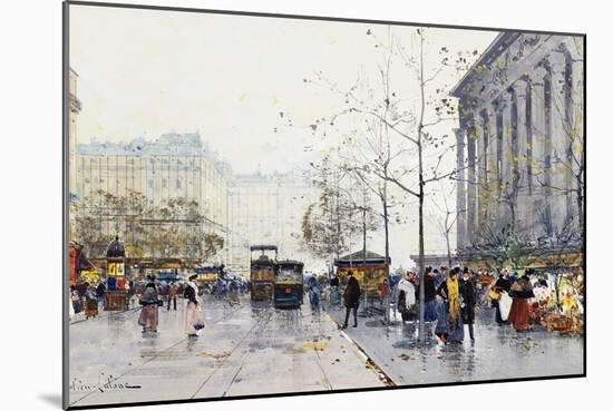 La Madeleine, Paris-Eugene Galien-Laloue-Mounted Giclee Print