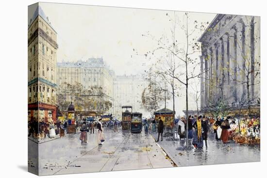 La Madeleine, Paris-Eugene Galien-Laloue-Stretched Canvas