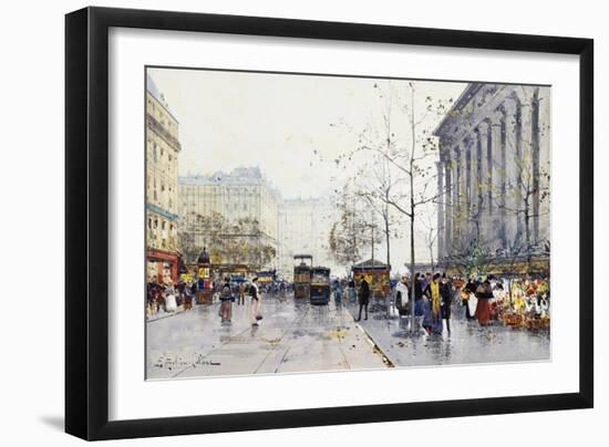 La Madeleine, Paris-Eugene Galien-Laloue-Framed Premium Giclee Print