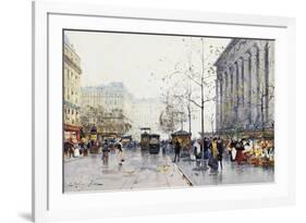 La Madeleine, Paris-Eugene Galien-Laloue-Framed Giclee Print