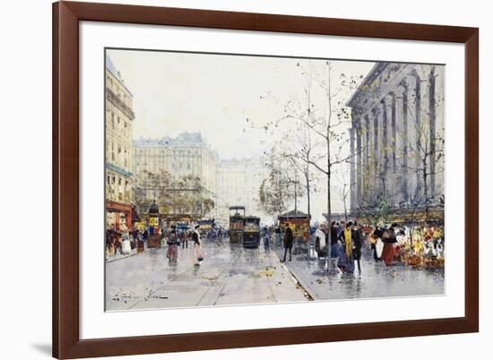 La Madeleine, Paris-Eugene Galien-Laloue-Framed Giclee Print