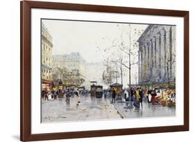 La Madeleine, Paris-Eugene Galien-Laloue-Framed Giclee Print