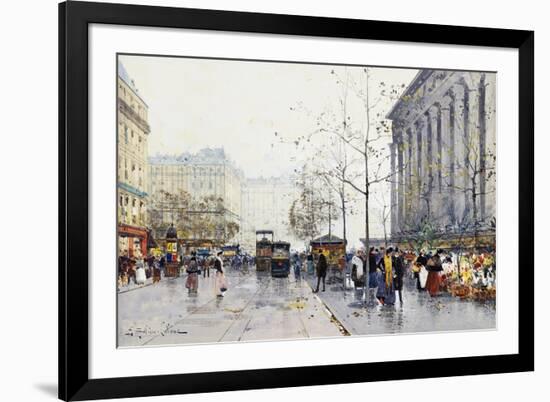 La Madeleine, Paris-Eugene Galien-Laloue-Framed Giclee Print