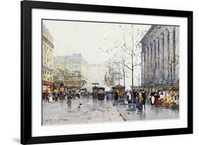 La Madeleine, Paris-Eugene Galien-Laloue-Framed Giclee Print