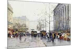 La Madeleine, Paris-Eugene Galien-Laloue-Mounted Giclee Print