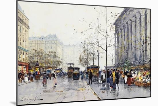 La Madeleine, Paris-Eugene Galien-Laloue-Mounted Giclee Print