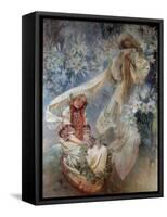 La Madonna Au Lys Painting by Alphonse Mucha (1860-1939) 1905 Private Collection-Alphonse Marie Mucha-Framed Stretched Canvas
