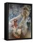 La Madonna Au Lys Painting by Alphonse Mucha (1860-1939) 1905 Private Collection-Alphonse Marie Mucha-Framed Stretched Canvas