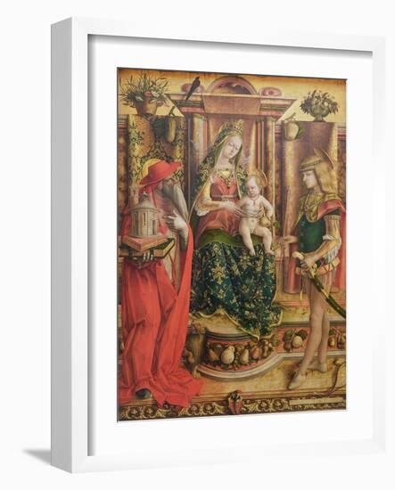 La Madonna della Rondine, after 1490-Carlo Crivelli-Framed Giclee Print