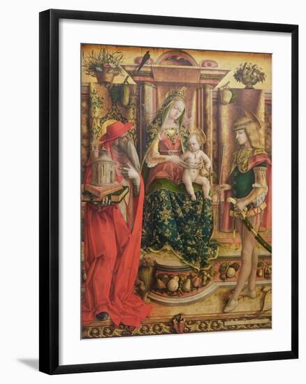 La Madonna della Rondine, after 1490-Carlo Crivelli-Framed Giclee Print