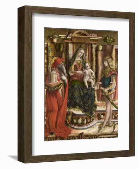 La Madonna Della Rondine (The Madonna of the Swallo), after 1490-Carlo Crivelli-Framed Giclee Print