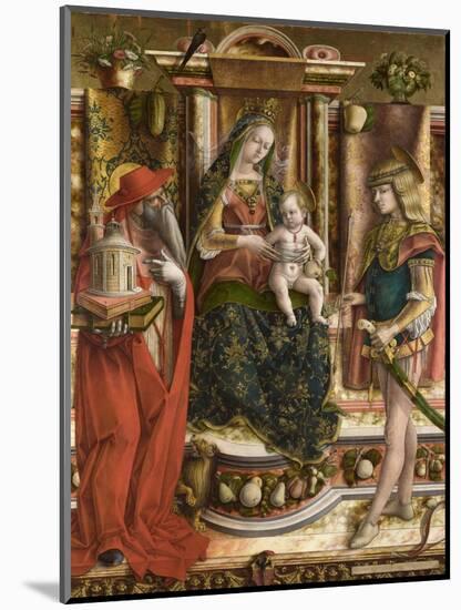 La Madonna Della Rondine (The Madonna of the Swallo), after 1490-Carlo Crivelli-Mounted Giclee Print