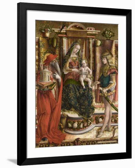 La Madonna Della Rondine (The Madonna of the Swallo), after 1490-Carlo Crivelli-Framed Giclee Print