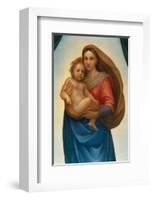 La Madonna di S. Sisto (particolare), 1483-1520-Raphael-Framed Premium Giclee Print