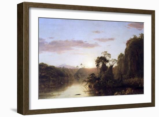 La Magdalena-Frederic Edwin Church-Framed Art Print