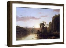 La Magdalena-Frederic Edwin Church-Framed Art Print