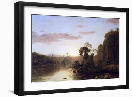 La Magdalena-Frederic Edwin Church-Framed Art Print