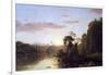 La Magdalena-Frederic Edwin Church-Framed Art Print