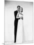 La Main au Collet TO CATCH A THIEF by AlfredHitchcock with Cary Grant and Grace Kelly, 1955 (b/w ph-null-Mounted Photo