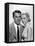 La Main au Collet TO CATCH A THIEF by AlfredHitchcock with Cary Grant and Grace Kelly, 1955 (b/w ph-null-Framed Stretched Canvas