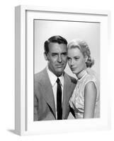 La Main au Collet TO CATCH A THIEF by AlfredHitchcock with Cary Grant and Grace Kelly, 1955 (b/w ph-null-Framed Photo