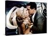 La Main au Collet TO CATCH A THIEF by AlfredHitchcock with Cary Grant and Grace Kelly, 1955 (photo)-null-Stretched Canvas