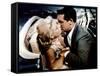 La Main au Collet TO CATCH A THIEF by AlfredHitchcock with Cary Grant and Grace Kelly, 1955 (photo)-null-Framed Stretched Canvas